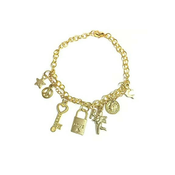 Tiaraa Golden Charm Fashion Bracelet - Distacart