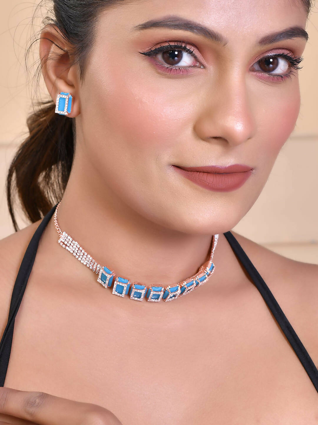 VOJ Women Gold Color stainless steel Jewellery Set - Distacart