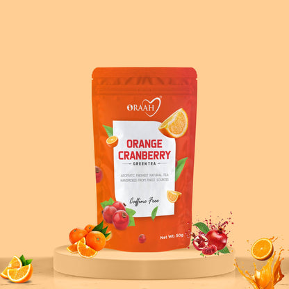 Oraah Cranberry Orange Green Tea - Distacart