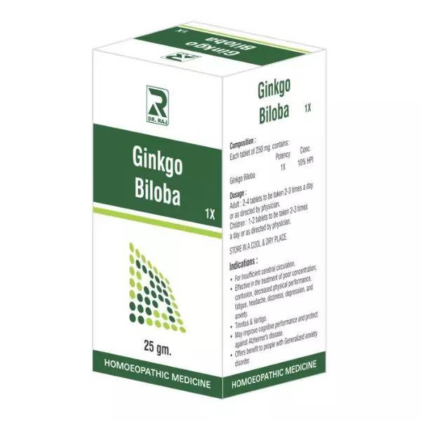 Dr. Raj Homeopathy Ginkgo Biloba Tablets