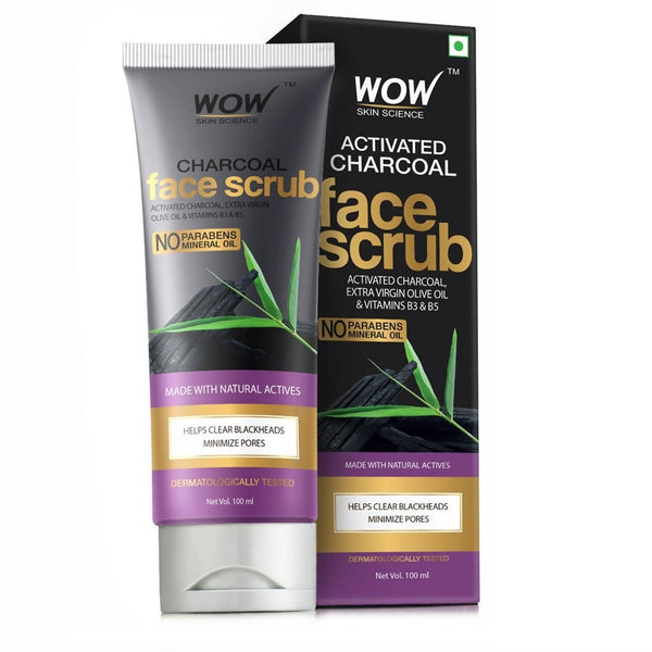 Wow Skin Science Activated Charcoal Face Scrub