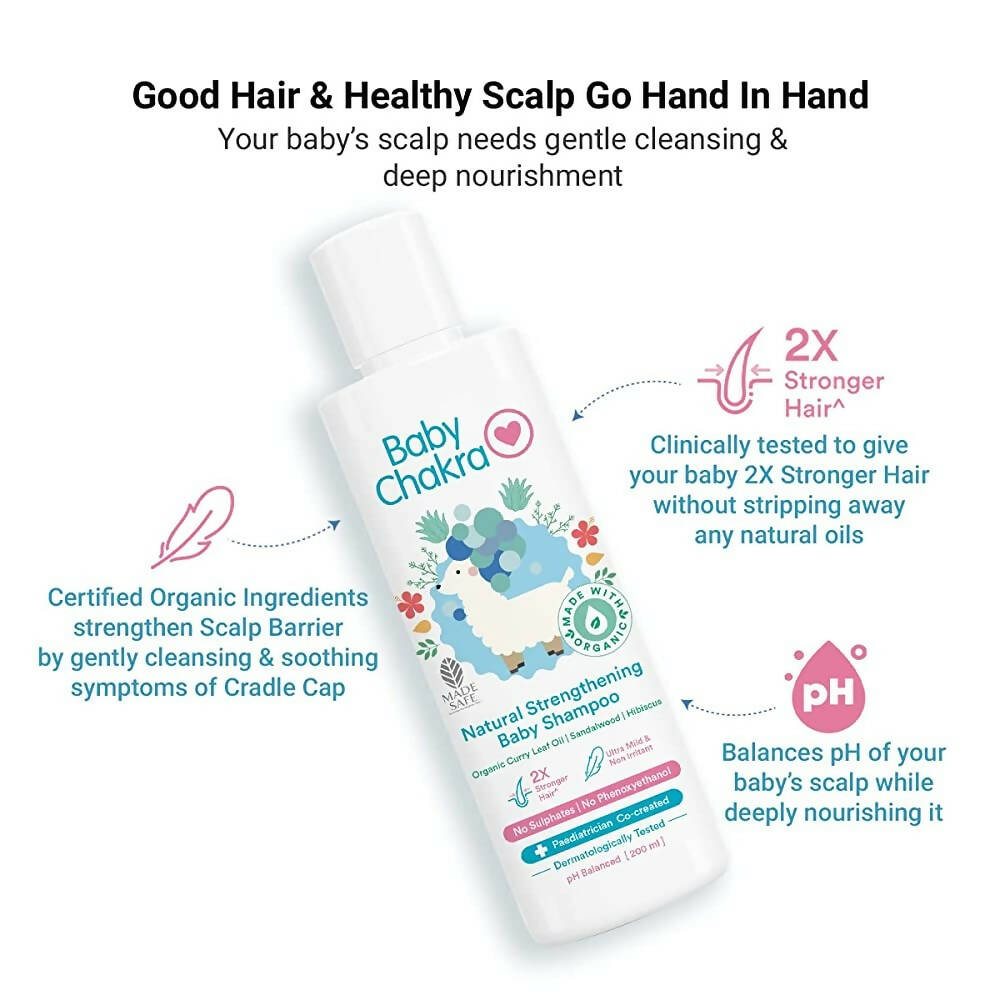 BabyChakra Natural Strengthening Baby Shampoo - Distacart
