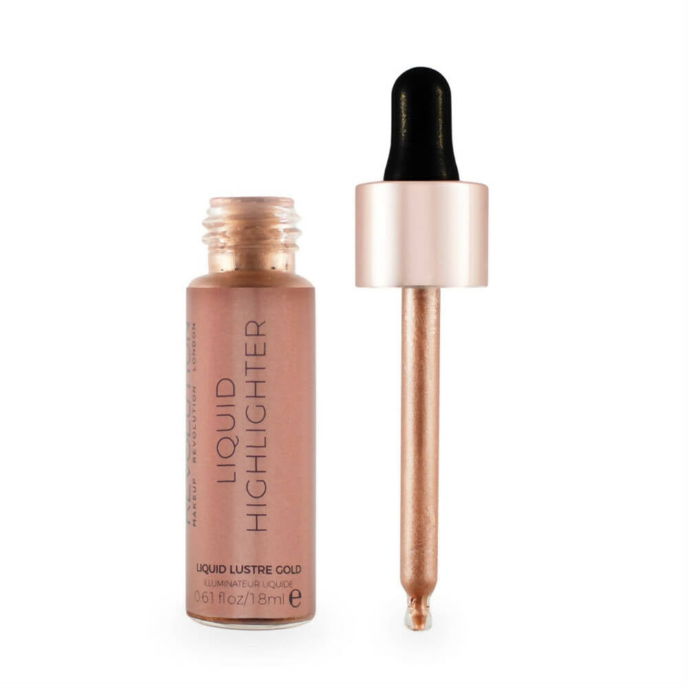 Revolution Liquid Highlighter - Liquid Lustre Gold - Distacart