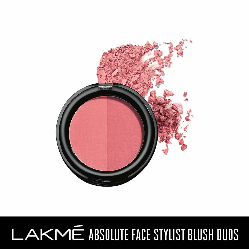 Lakme Absolute Face Stylist Blush Duos - Rose Blush - Distacart
