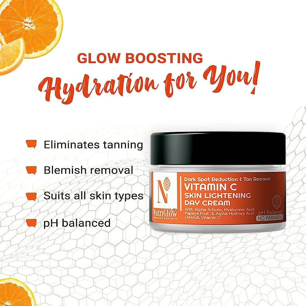 NutriGlow Advanced Organics Vitamin C Skin lightening Day Cream - Distacart