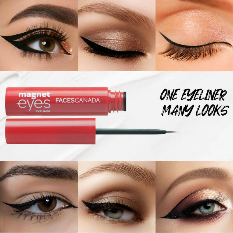 Faces Canada Magneteyes Eyeliner - Dramatic Black Finish - Distacart