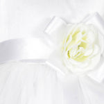 Thumbnail for Asmaani Baby Girl's White Satin A-Line Maxi Full Length Dress (AS-DRESS_22001) - Distacart