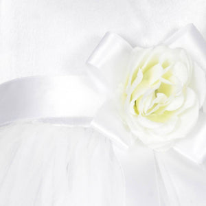 Asmaani Baby Girl's White Satin A-Line Maxi Full Length Dress (AS-DRESS_22001) - Distacart