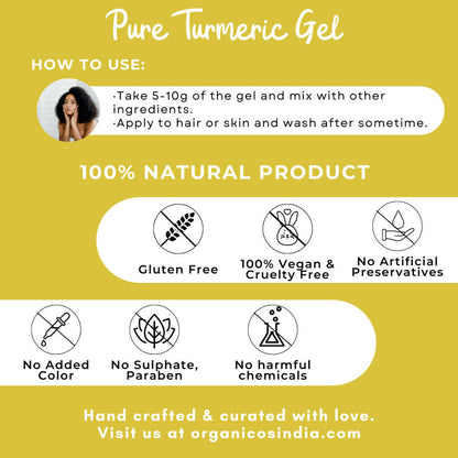 Organicos Pure Turmeric Gel - Distacart