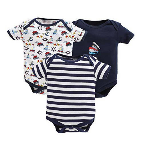 EIO New Born Baby Rompers Body Suits Jump Suit For Boys And Girls - Black - Distacart