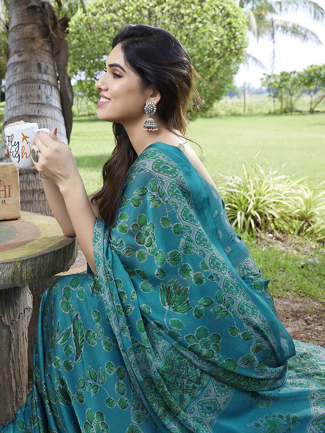 Kalini Floral Saree - Distacart