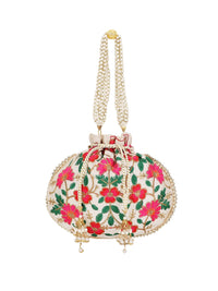 Thumbnail for Anekaant Embroidered Potli Clutch - Distacart