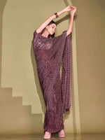 Thumbnail for Tikhi Imli Sequinned Embellished Saree - Distacart