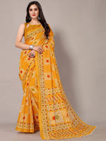 Thumbnail for Kalini Ethnic Motifs Printed Zari Saree - Distacart