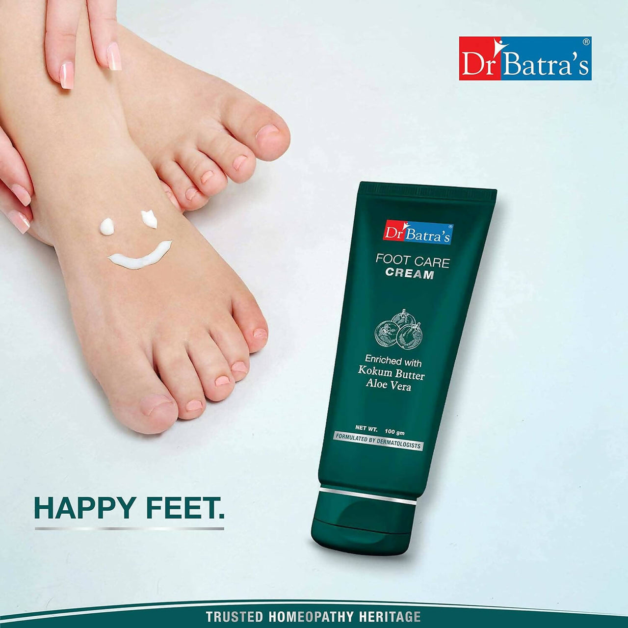Dr. Batra's Foot Care Cream With Kokum Butter & Aloe Vera - Distacart