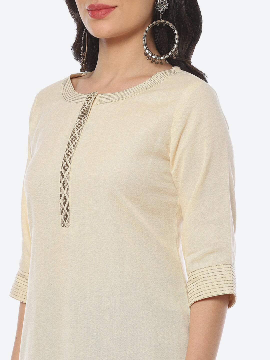 Biba Women Round Neck Kurta - Distacart