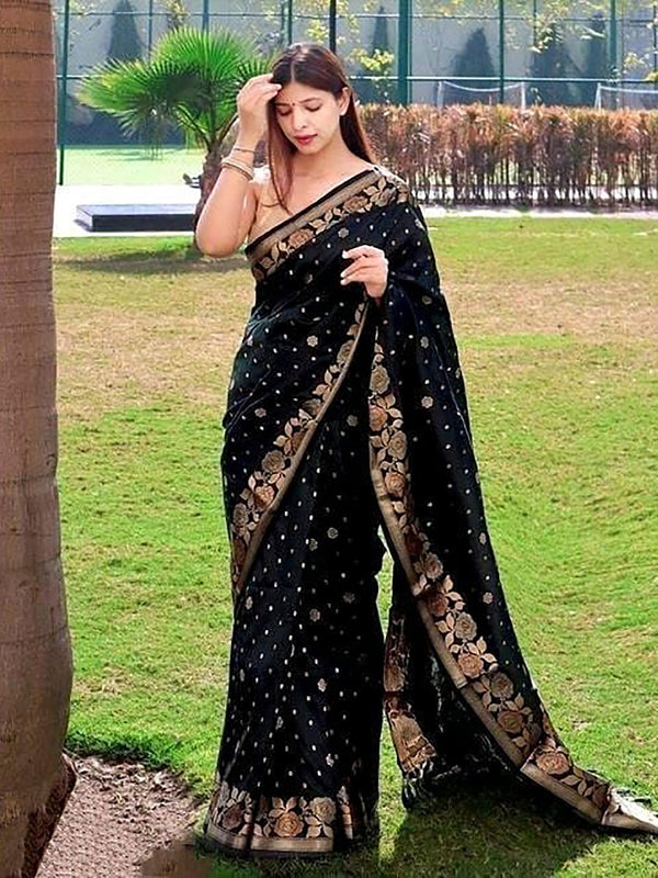 Kalini Woven Design Zari Banarasi Saree - Distacart