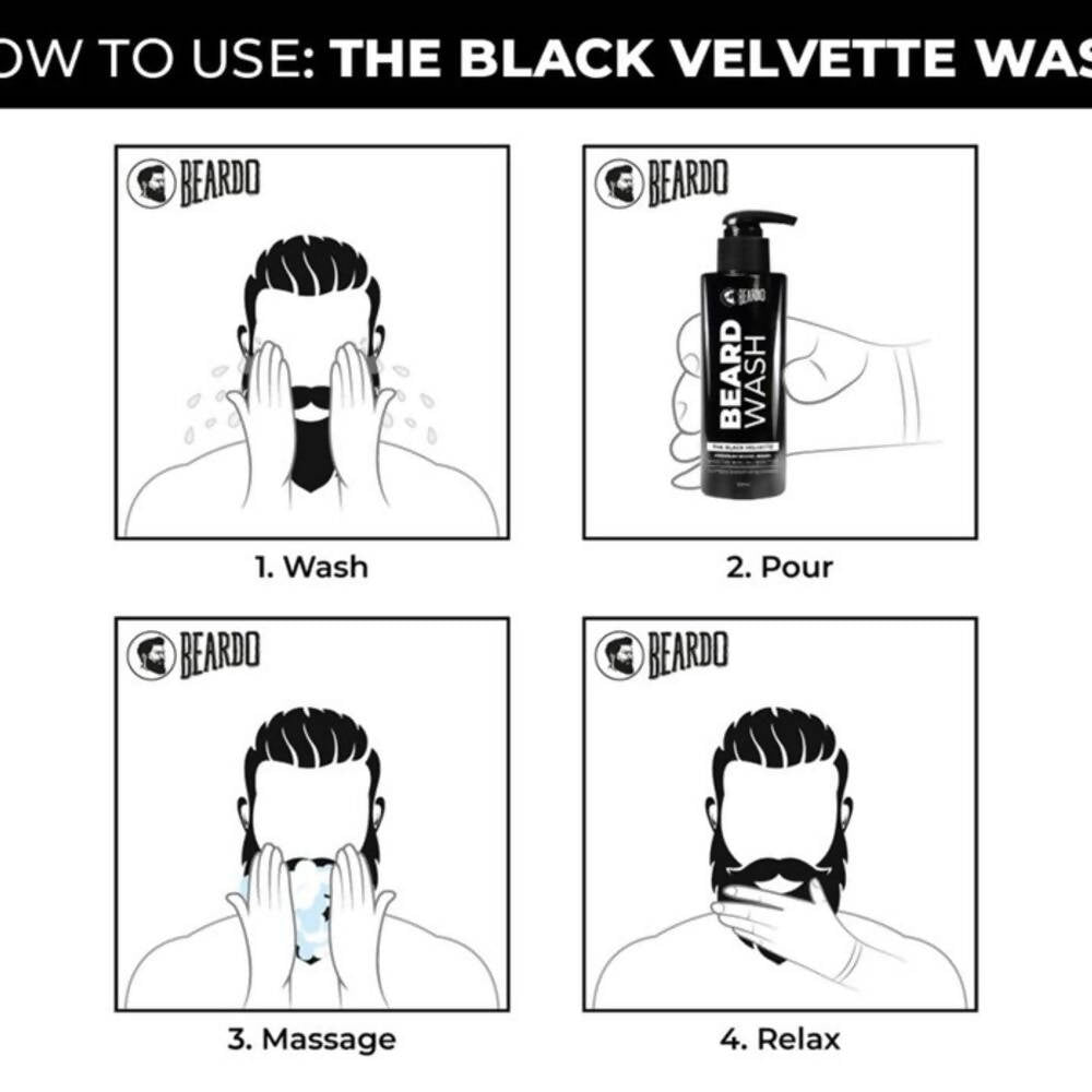 Beardo The Black Velvette Wash - Distacart