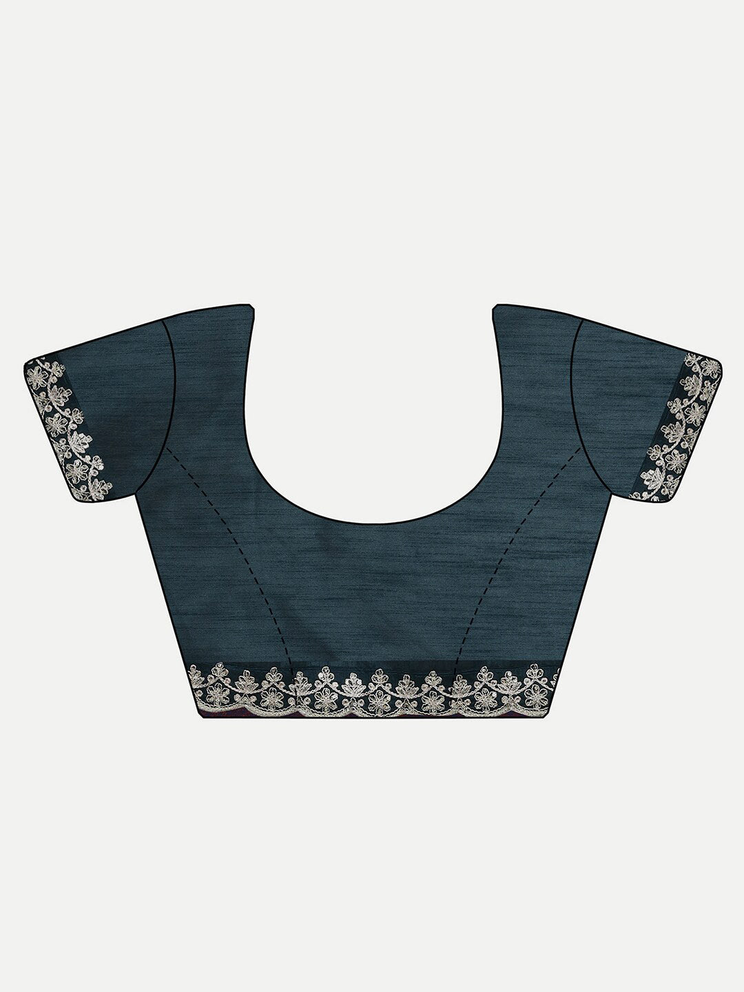 Sangria Ethnic Motifs Printed Embellished Saree - Distacart