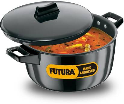 Hawkins Futura Hard Anodized Cook-n-Serve Bowl 23 cm Diameter 4 L with Lid (ACB40) - Distacart