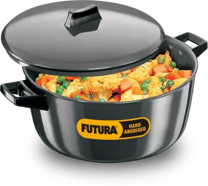 Hawkins Futura Hard Anodised Cook-n-Serve Bowl 6 L Capacity (ACB60) - Distacart