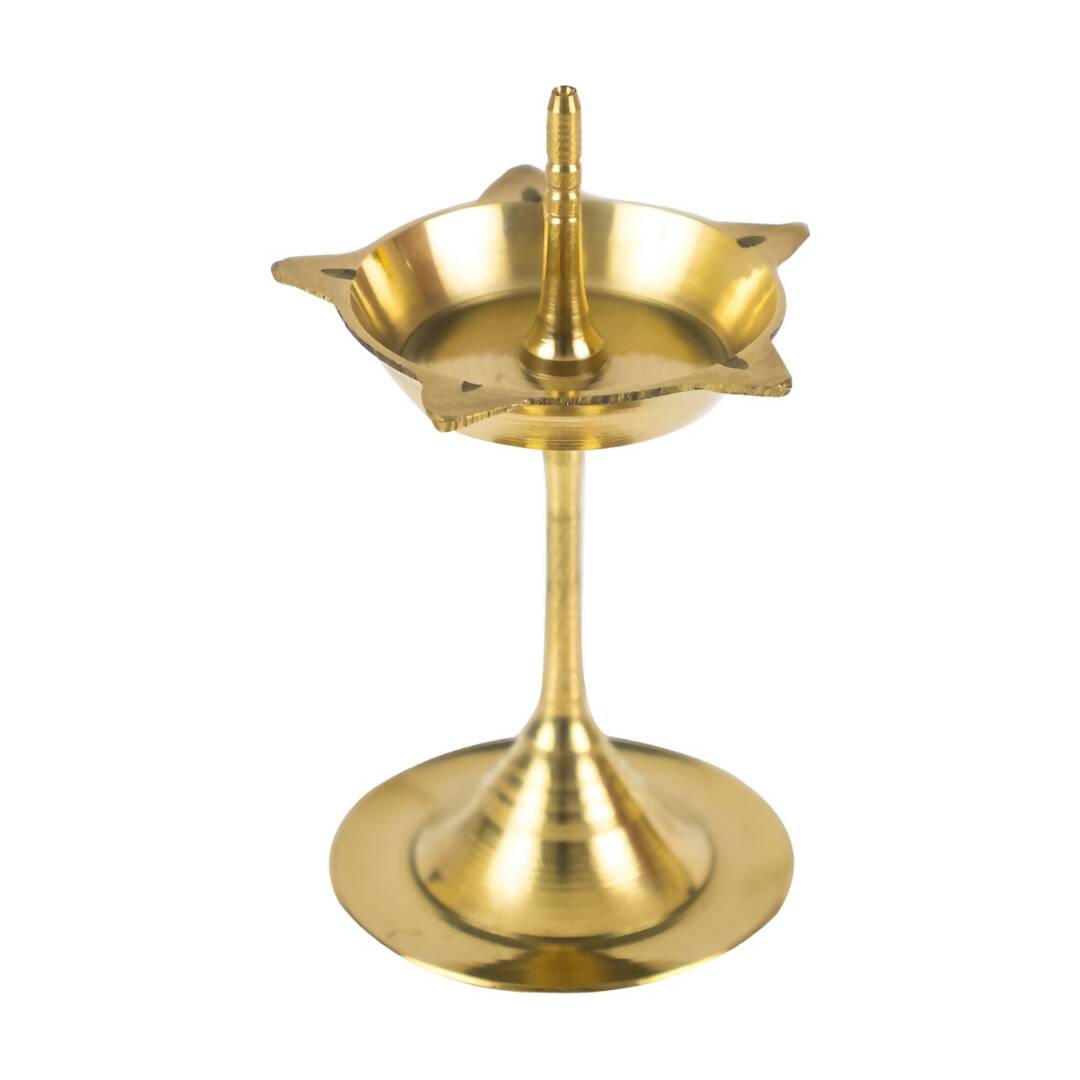 Spillbox Gold-Toned Brass Kuthu Vilakku Diyas Pooja Essential - Distacart