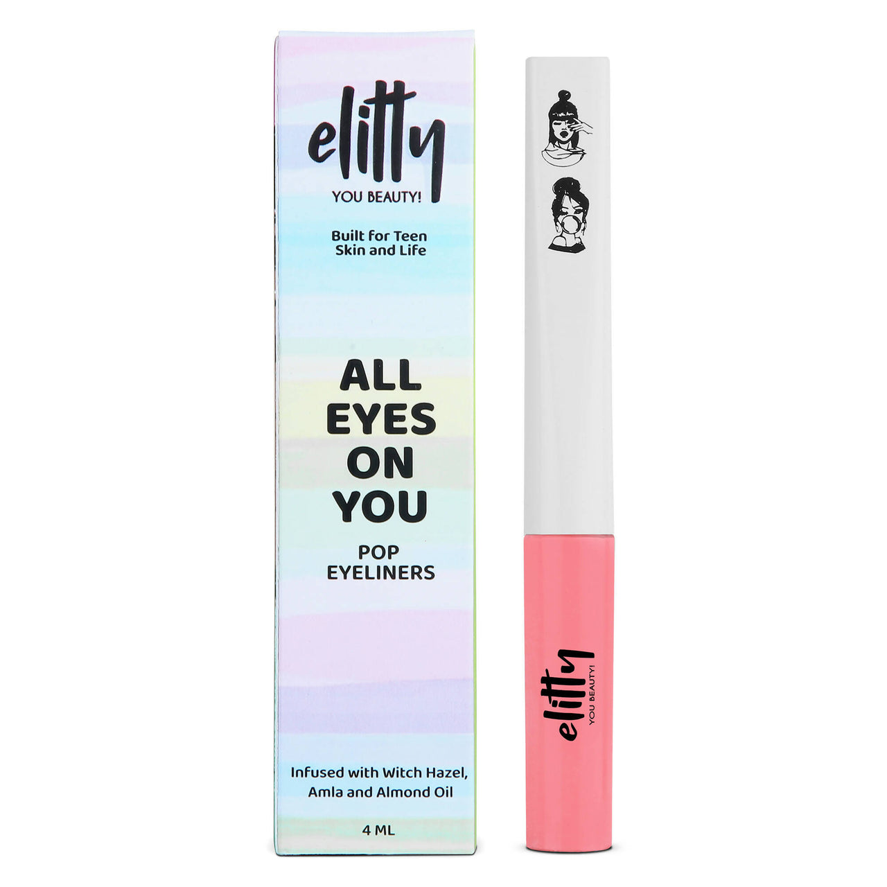 Elitty Eye Gotta Feeling - Pop Eyeliner Matte- Crossbow- Pink - Distacart