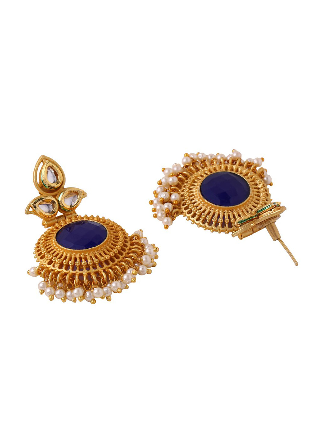Shoshaa Woman Gold-Toned Contemporary Drop Earrings - Distacart