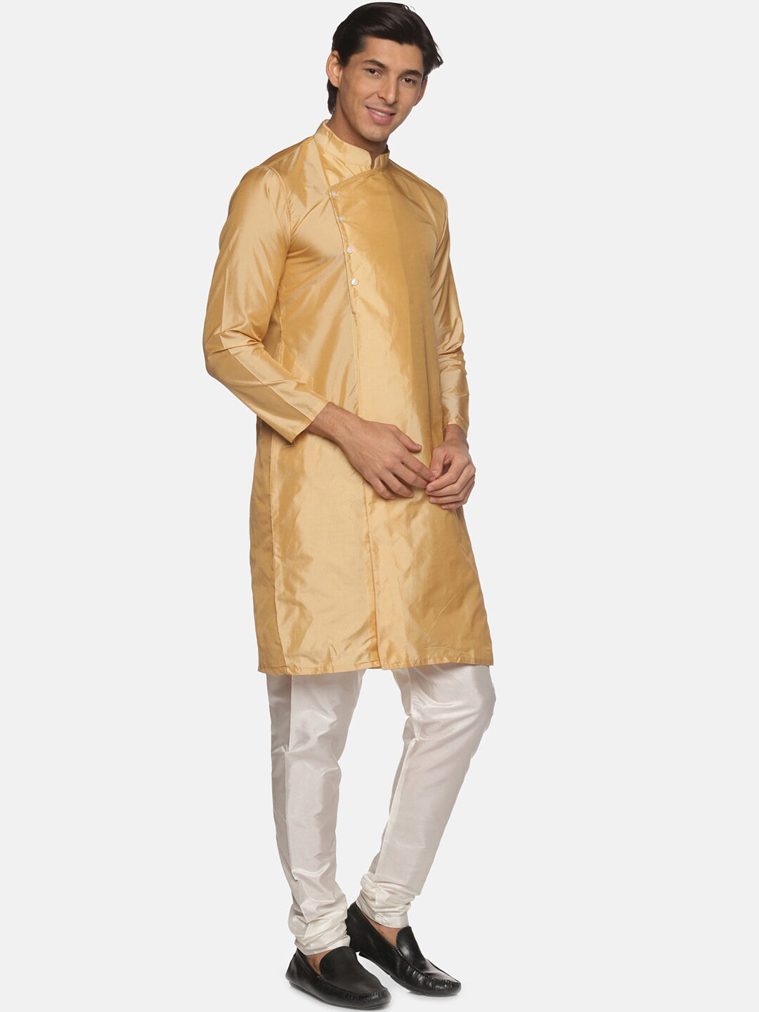 Sethukrishna Men Beige Kurta with Pyjamas - Distacart