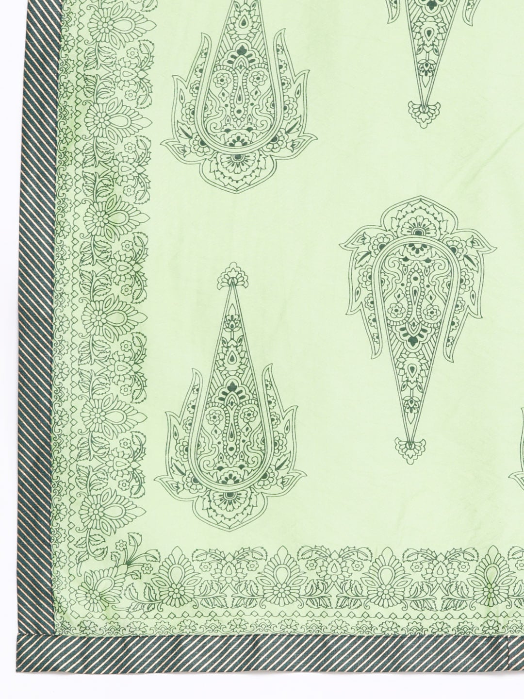 Libas Green Regular Pure Cotton Kurta with Palazzos & Dupatta - Distacart