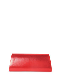 Thumbnail for Rubans Textured Glossy Foldover Clutch With Shoulder Strap - Distacart