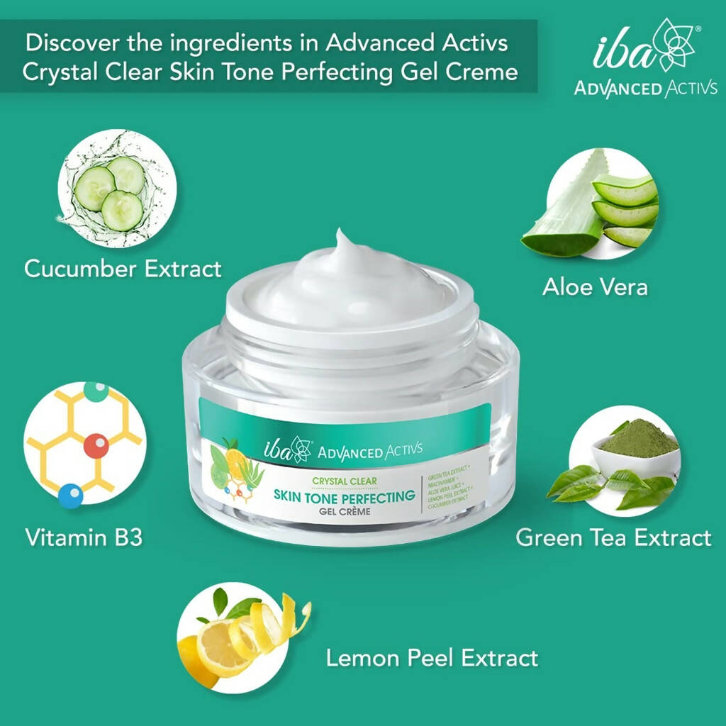 Iba Advanced Activs Crystal Clear Skin Tone Perfecting Gel Cream - Distacart