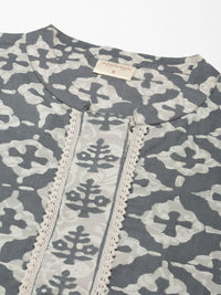Thumbnail for Anayna Women Ethnic Motifs Printed Cotton Kurta - Distacart