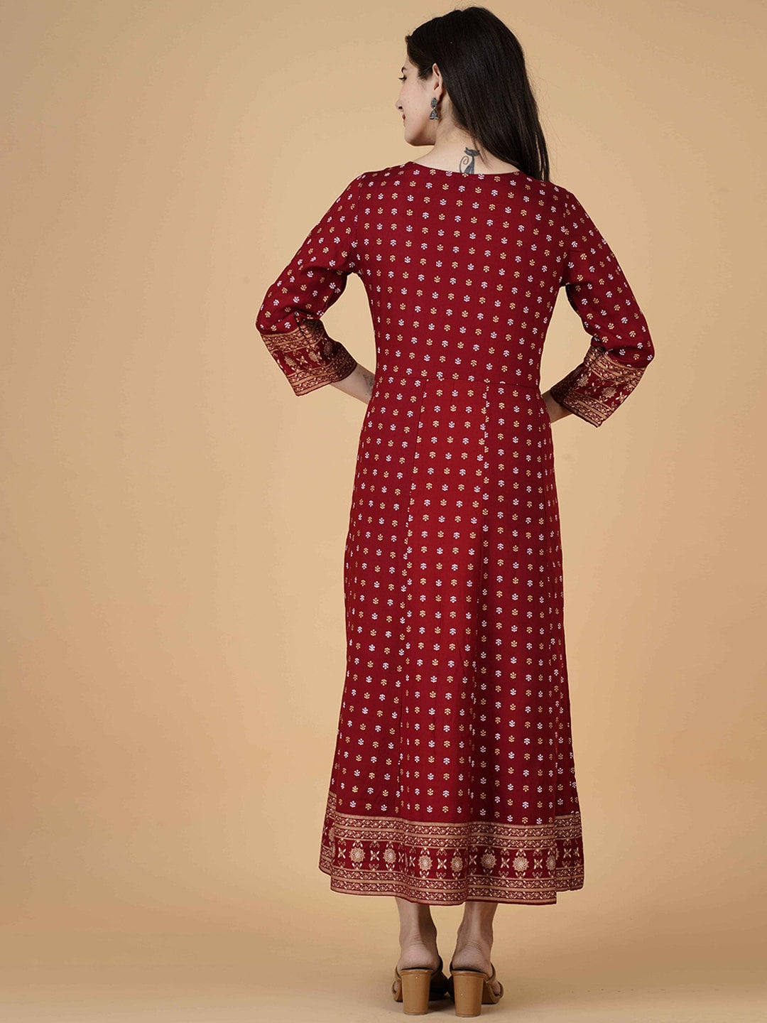 Kalini Ethnic Motifs Printed Anarkali Kurta - Distacart