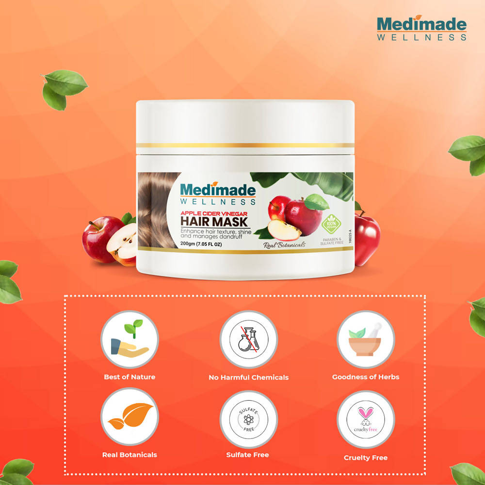 Medimade Wellness Apple Cider Vinegar Hair Mask - Distacart