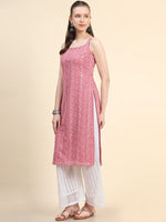 Thumbnail for Kalini Ethnic Motifs Embroidered Sequinned Kurta - Distacart