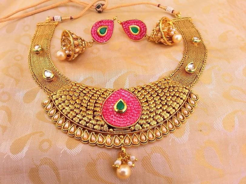 Multicolor Antique necklace Set