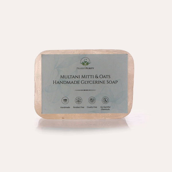 PrakritPurity Multani Mitti & Oats Handmade Glycerine Soap - Distacart