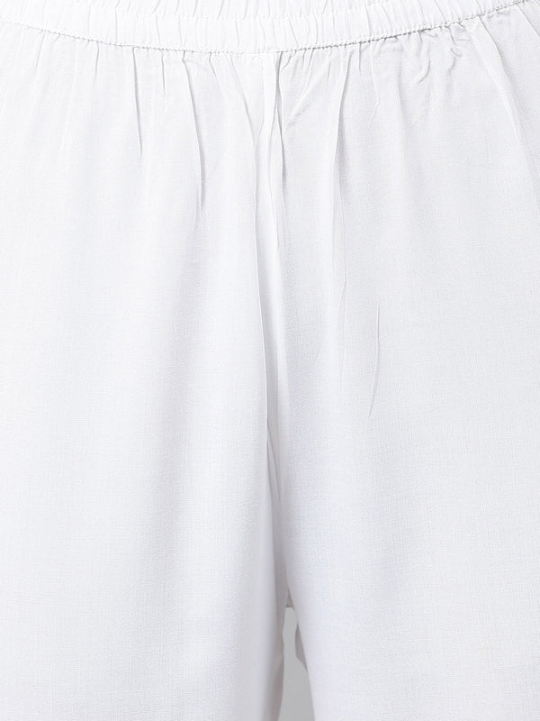 Khushal K Band Collar Gotta Patti Anarkali Kurta with Palazzos & Dupatta - Distacart