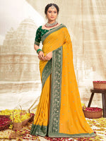 Thumbnail for Saree Mall Woven Design Zari Silk Blend Sarees - Distacart