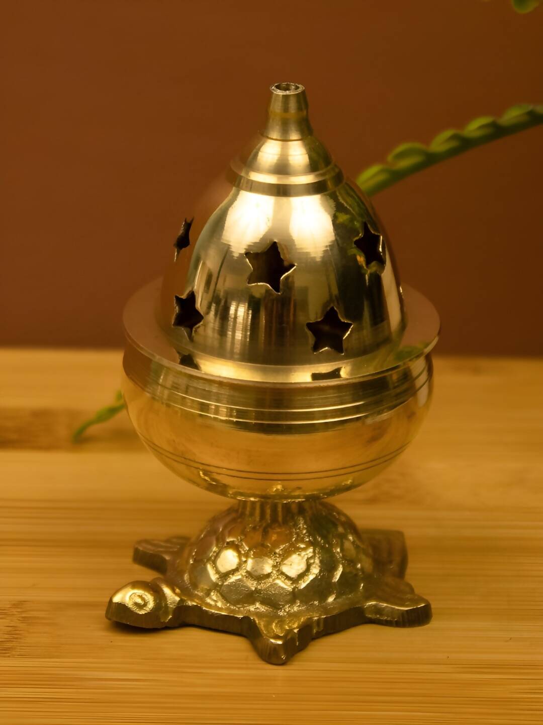 Spillbox Gold-Toned Brass Kachua Goblet Diyas Pooja Essential - Distacart