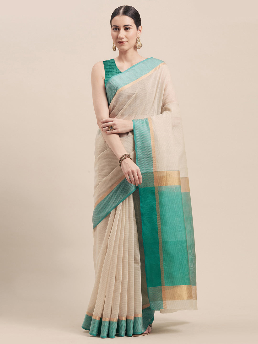 Kalini Zari Pure Cotton Saree - Distacart