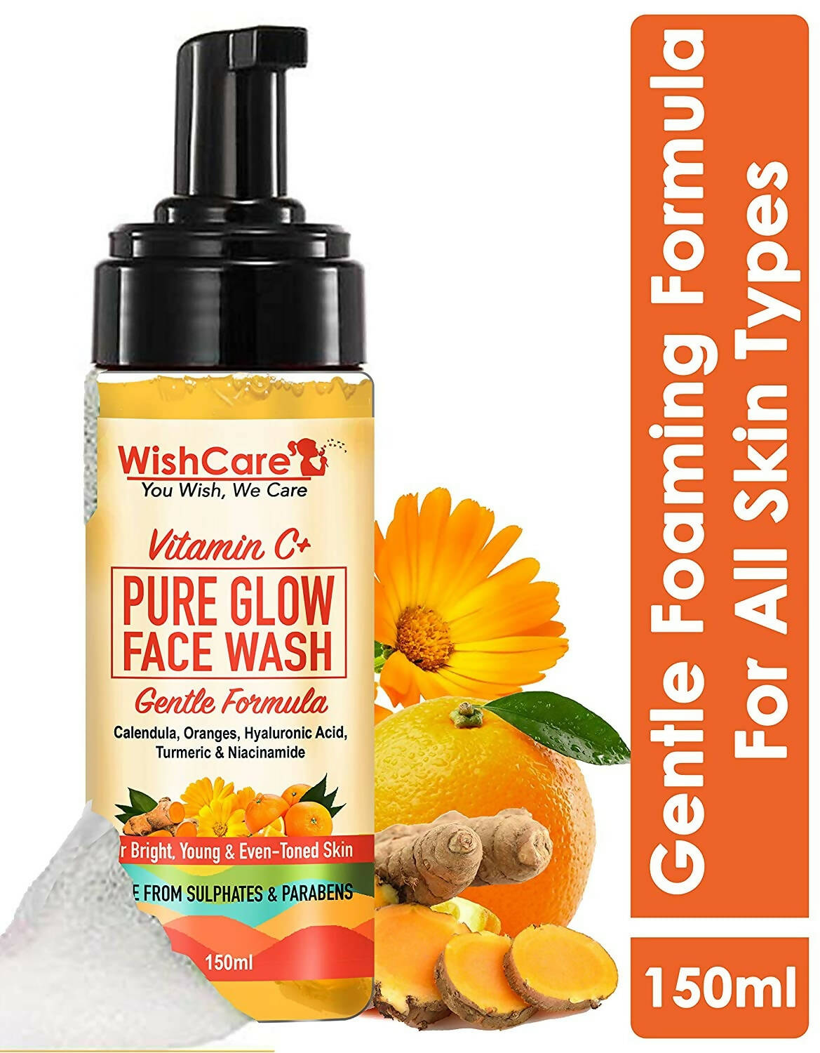 Wishcare Vitamin C+ Pure Glow Face Wash - Distacart