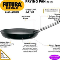 Thumbnail for Hawkins Futura Hard Anodised Frying Pan 30 cm Diameter 1 L (AF30) - Distacart