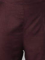 Thumbnail for Khushal K Women Brown Floral Printed Kurta with Trousers & With Dupatta - Distacart