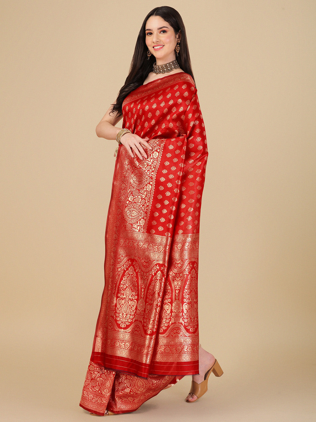 Kalini Woven Design Zari Art Silk Banarasi Saree - Distacart