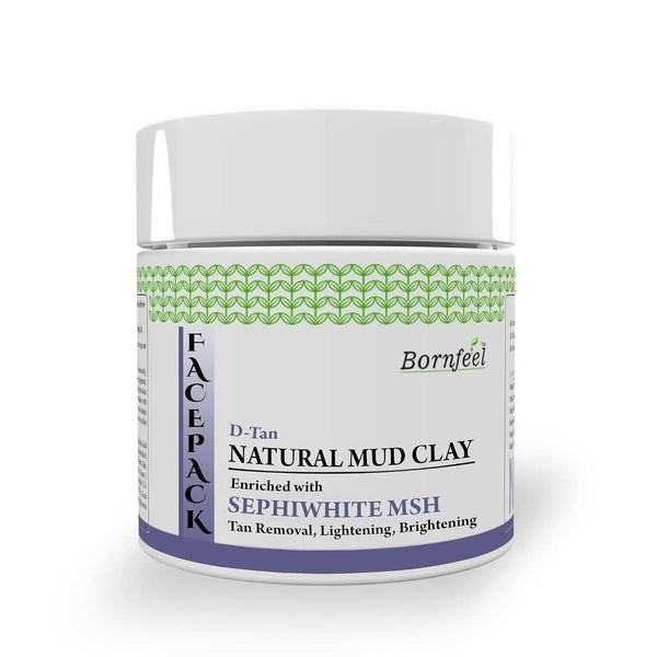 Bornfeel D-Tan Natural Mud Clay Face Pack - Distacart