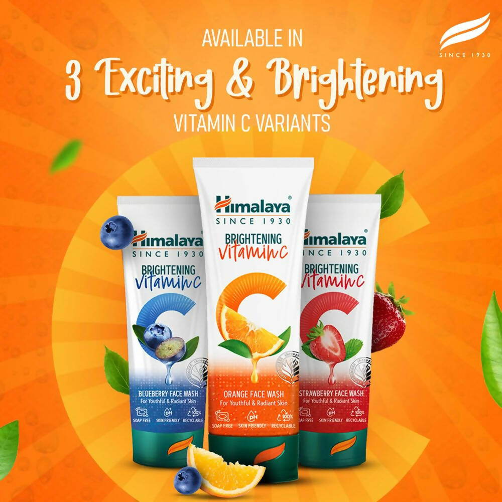 Himalaya Herbals Brightening Vitamin C Orange Face Wash - Distacart