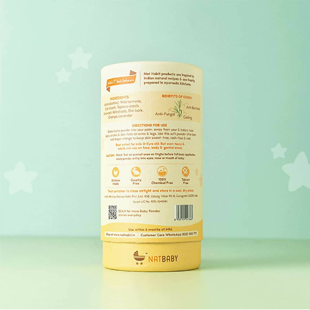 Nat Habit Haldi Kusha Baby Powder - Distacart