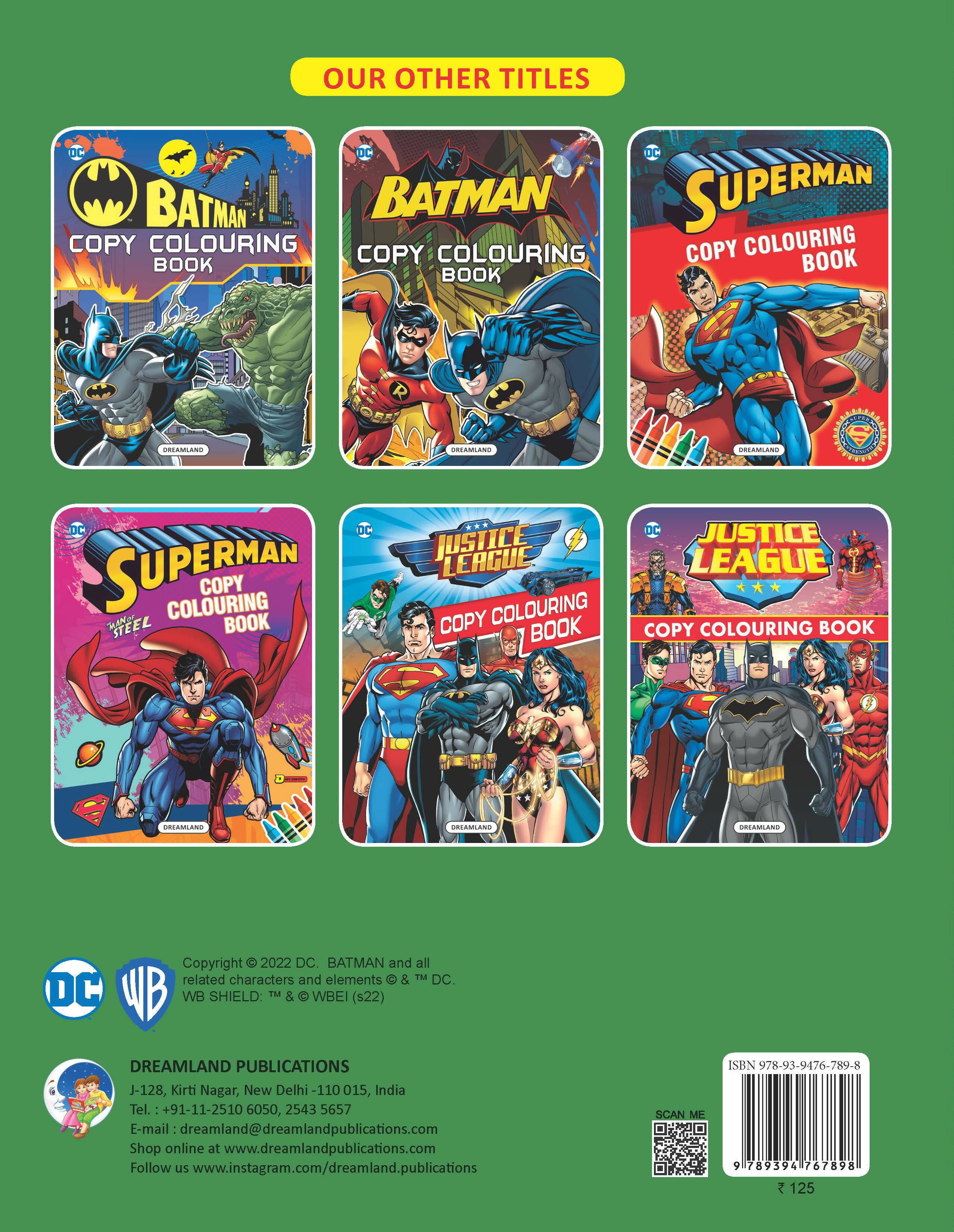 Dreamland Batman Copy Colouring Book: Children Drawing, Painting & Colouring Book - Distacart